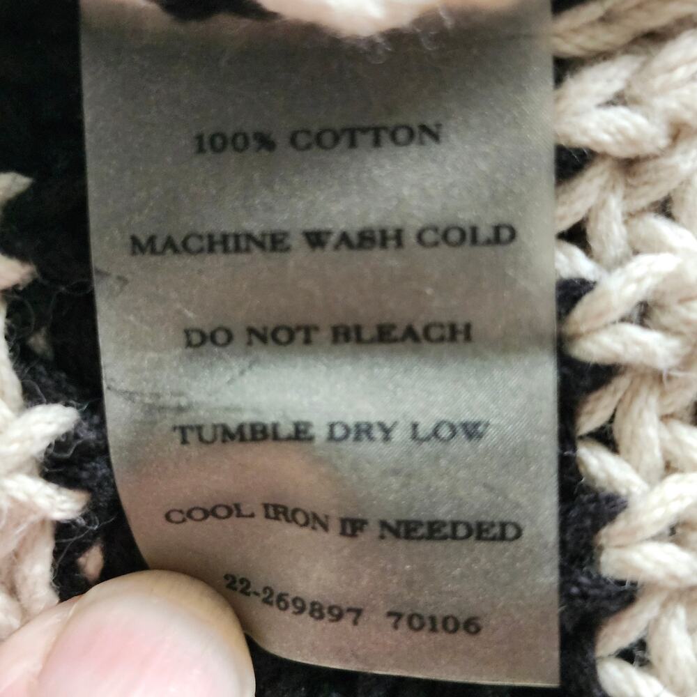 Ann Taylor Cotton Black and Cream Striped Boatneck Sweater Size X-Small - Picture 4 of 8